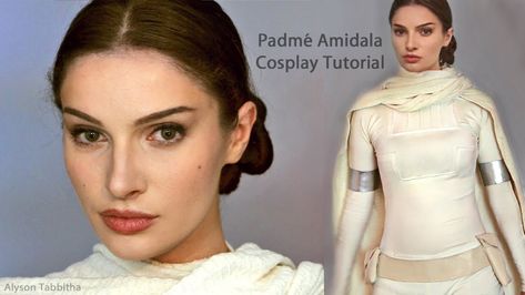 Dress Like a Senator with This Padmé Amidala How-To «  Adafruit Industries – Makers, hackers, artists, designers and engineers! Padme Costume Diy, Queen Amidala Costume, Padme Cosplay, Padme Amidala Cosplay, Padme Amidala Costume, Natalie Portman Star Wars, Padme Costume, Star Wars Hair, Star Wars Makeup