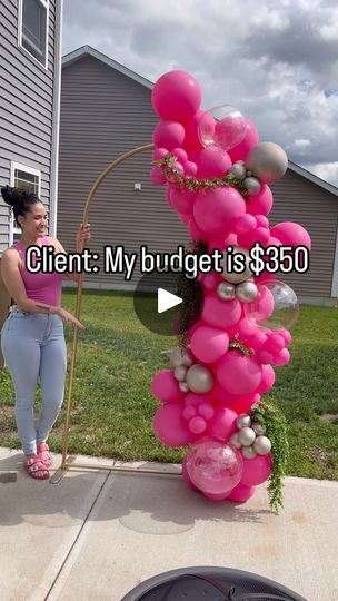 8.3K views · 900 reactions | B U D G E T Friendly backdrop option! 
.
Read below for add ons and what’s included! ⬇️⬇️⬇️
.
What’s included: Balloon garland up to 3 colors, greenery, stand, delivery, pickup 

Add on at no additional charge: any neon light sign that’s currently in stock. Message for further details. 
.
This is the perfect statement piece if you’re not wanting to go all out and do full decor! Can go behind a cake stand or perfect for a photo backdrop. 
.
#eventstyling #eventstylist #eventdesign #eventdecor #indianapoliseventplanner #indianapolisevents #indianapolisvenues #eventhall #eventspace #indianapolisweddings #indianapolisballoonartist #indianapolisparties #balloongarland #balloonbusiness #balloongarlandtips #contentcreatingtips#ballooninstalltips  #fy | Lilly’s Touch | Round Backdrop With Balloons, Balloon Garland Tutorial, Round Arch, Balloon Crafts, Balloon Arches, Event Hall, Balloon Backdrop, Light Sign, Neon Light Signs