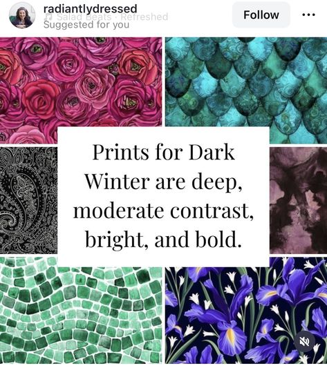 Deep Winter Patterns, Warm Skin Tone Colors, Jewel Winter, Deep Winter Palette Outfits, Radiant Woman, Deep Winter Palette, Color Seasons, Deep Winter Colors, Winter Palette