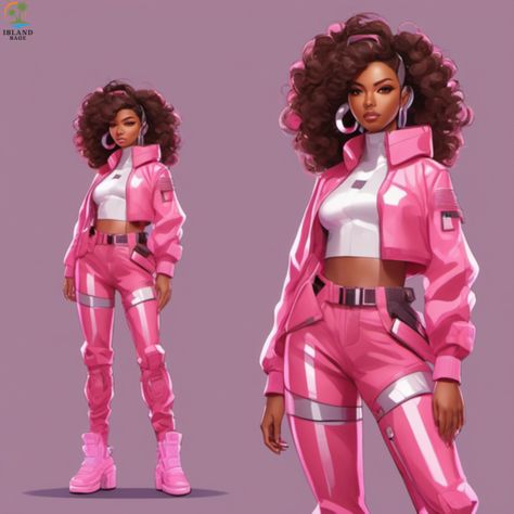 Scifi Assassin Female, Pink And Black Superhero Suit, Pink Techwear Outfit, Superhero Aesthetic Outfit, Pink Villain Outfit, Cute Futuristic Outfits, Pink Futuristic Outfit, Pink Cybercore Outfits, Scifi Outfits Female