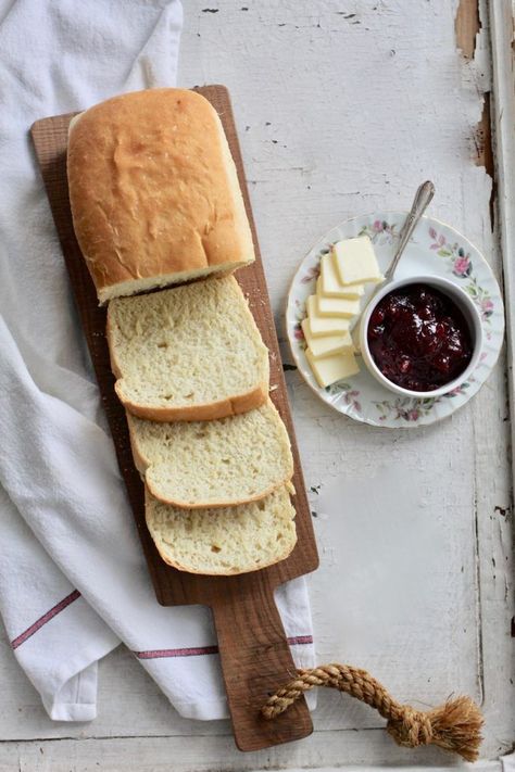 Classic White Bread Recipe | A Bountiful Kitchen A Bountiful Kitchen, Bountiful Kitchen, White Bread Recipe, Breads & Buns, Kitchen White, Bread Machine Recipes, Sweet Breads, Easy Bread, One Pan