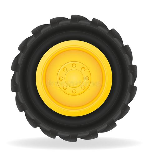 Wheel for tractor vector illustration stock illustration Tractor Vector, Tractor Wheels, Tractor Png, Zoo Coloring Pages, Shape Coloring Pages, Beautiful Roads, Baby Projects, Cartoon Background, Architecture Photo