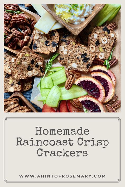 Full of flavor, texture & crunch. These copycat Homemade Raincoast Crisp Crackers are easy to make. Easy to customize. They rival the expensive crispy crackers found in high-end markets. A Hint of Rosemary #ahintofrosemary #appetizer #snack #bread #charcuterie #cheeseboard Raincoast Crisps Recipe, How To Make Crackers, Snack Bread, Crispy Crackers, Homemade Crackers, Snack Treat, Crisp Recipe, Italian Cooking, Xmas Holidays