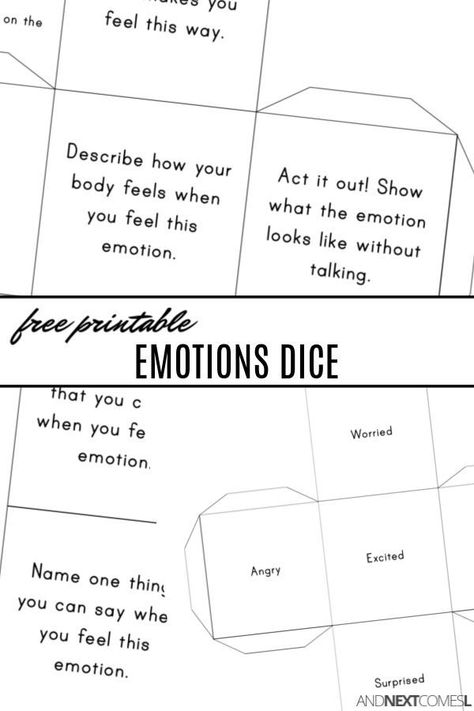 Free printable emotions dice game for kids #kids #freeprintable #emotionsdice #kidsactivities #freeprintables #emotions #emotionsactivities Dice Therapy Game, Free Social Emotional Printables, Emotion Games For Kids, Emotions Games For Kids, Mindfulness Games, Mind Games For Kids, Feelings Preschool, Identifying Feelings, School Encouragement