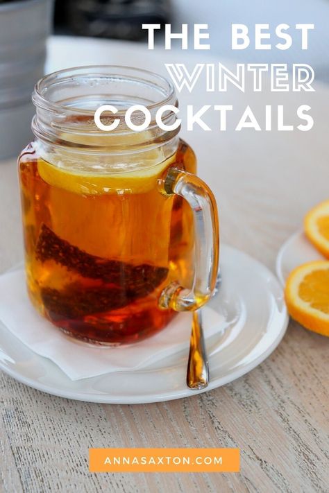 Stay warm with the best winter cocktails! These are our absolute   favorite cocktail recipes for cold weather - this mulled wine, hot toddy, and Irish coffee will keep you warm when it's chilly outside. They're perfect for any winter or holiday celebration! Cocktails For Cold Weather, Hot Liquor Drinks Cold Weather, Hot Liquor Drinks, Warm Cocktails Alcohol, Homemade Chai Recipe, Cold Weather Cocktails, Highball Recipe, Recipes For Cold Weather, Cold Weather Drinks