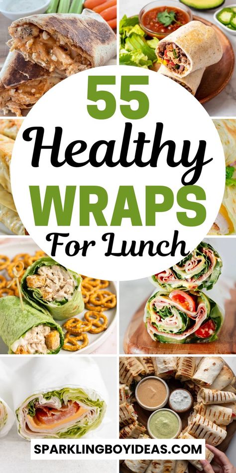 Explore our easy healthy wrap recipes, perfect for quick and healthy lunch wraps. Check out our easy healthy wraps, including vegetarian wrap ideas and gluten-free wraps. Whether you're craving high-protein lunch wraps or light, low-calorie, and low-carb wraps, our healthy wrap ideas offer something for everyone. From chicken wraps, turkey wraps, and salmon wraps to a variety of other high-protein wraps. Discover the joy of making vegan wrap recipes and healthy keto wrap ideas for weight loss. Salmon Wraps, Vegetarian Wrap, Healthy Wraps For Lunch, Healthy Lunch Wraps, Wraps For Lunch, Healthy Wrap, Protein Wraps, Vegan Wrap, Wraps Recipes Healthy