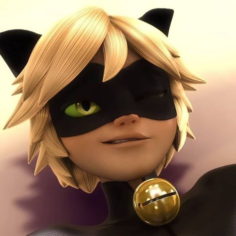 Cat Noir, Miraculous Ladybug, Green Eyes, Green, Black