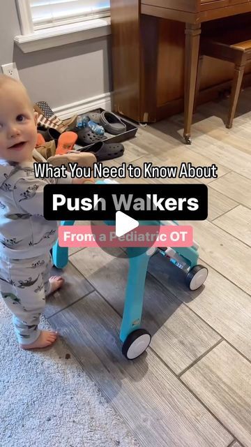 Olivia Powers, OTR | Baby + Toddler Development on Instagram: "What You Need to Know About Push Walkers

👋 Hi, I’m Olivia, a pediatric OT and mom passionate about educating about everything baby & toddler development.

One of my favorite baby toys to promote development is the Push Walker.

✨What is a Push Walker?
Push walkers are upright toys or devices that babies can hold onto and push as they move. They’re typically marketed to help babies practice walking and develop motor skills. While they can be a fun tool for your baby, it’s important to understand their appropriate use.

✨When to Introduce a Push Walker
Babies usually begin pulling to stand between 8-10 M & are ready for push walkers once they have mastered this skill & can cruise along furniture. Before then, it’s best to focus Baby Push Walker, Push Toys, Toddler Development, Everything Baby, Healthy Babies, Baby Walker, Walkers, Motor Skills, Pediatrics