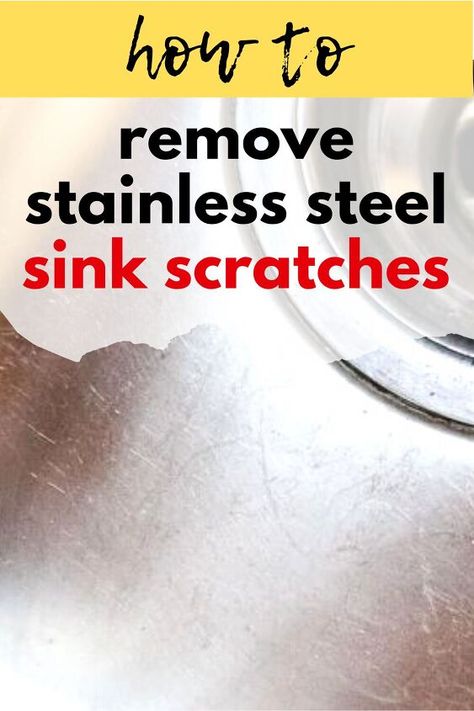 Did you know you can polish stainless steel scratches out easily? Check out this tutorial and save money on installing a new sink with this cleaning hack. #stainlesssteelsink #fixsinkscratches Remove Scratches From Stainless Steel, Kitchen Sink Cleaner, Antique Bookshelf, Sink Repair, Old Sink, Repair Videos, Sinks Kitchen Stainless, Stainless Sink, Clothes Washing Machine