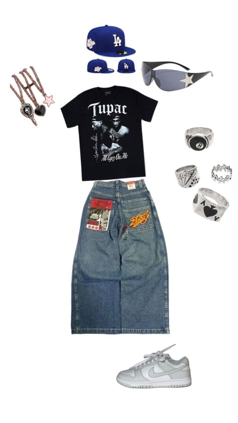 Tupac Outfits, Downtown Outfits, Rock Outfit, Baggy Clothes, Rock Outfits, Fit Ideas, Tupac, Cute Everyday Outfits, Cute Fits