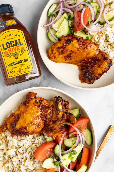 Harissa Honey Chicken - The Bold Appetite Harissa Honey Chicken, Honey Chicken Breast, Honey Chicken Thighs, Harissa Chicken, African Cooking, Honey Sauce, Healthy Food Inspiration, Honey Chicken, Best Of Both Worlds