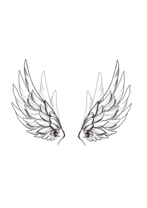 Fenix Wings Tattoo, Fineline Angel Wing Tattoo, Angel Wings Tattoo Shoulder, Angel Wing Tattoo Designs, Angel Wings Tattoo On Back, Small Angel Wing Tattoo, Tattoo Font Styles, Wing Tattoos On Back, Alas Tattoo