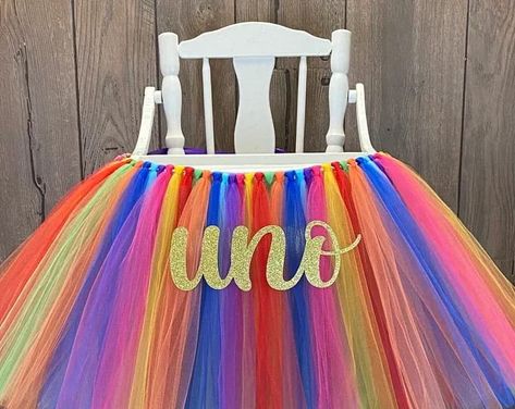 Fiesta First Birthday High Chair Tutu, Fiesta Highchair tutu, Girls First UNO Birthday Highchair Banner, High Chair Skirt, ANY COLORS, High Chair Skirt, Highchair Tutu, First Birthday High Chair Banner, First Birthday High Chair, Diy Chair Covers, High Chair Tutu, Tulle Table Skirt, Birthday High Chair, Tulle Table