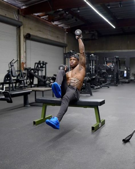 Darien “That Ab Guy” Johnson on Instagram: "Six Pack Attack! (Save & Share) - Grab a pair of dumbbells you can move comfortabley & try these 6 weighted core exercises. Use the bench for more range of motion or cushion if you don’t have access to a gym mat. Do each workout 15-20 reps each, with 35 seconds rest in between.  - Head to the link in my bio for my beginner friendly Ab & Nutrition E Book! - #abs #absworkout #sixpack #core #workoutmotivation #fitnessmotivation #fitspo #gym #gymmotivation #exercise #workout #fitness #fitfam" Incline Ab Bench Workout, Bench Exercises, Bench Workout, Gym Mat, Adjustable Weight Bench, Abs And Cardio Workout, Core Exercises, Gym Mats, Mobility Exercises