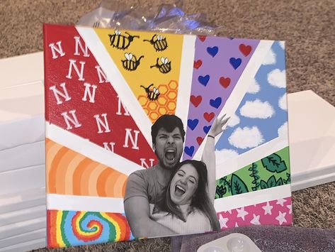 Collage Paintings, Birthday Painting, Bff Gifts Diy, Love Scrapbook, Birthday Gifts For Boyfriend Diy, Bf Gifts, Creative Gifts For Boyfriend, Diy Gifts For Him