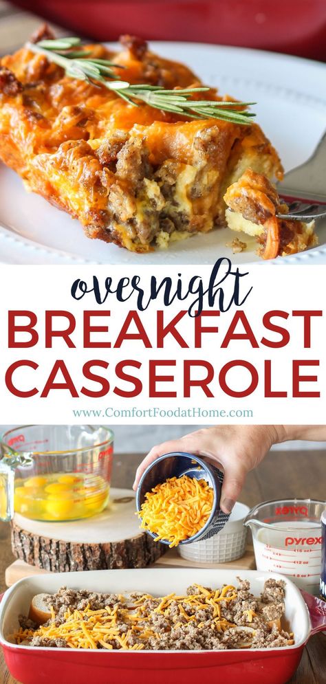 Breakfast casserole with sausage is the perfect dish for a big family breakfast or brunch. This easy and delicious recipe can be made overnight and just popped in the oven in the morning. Italian Sausage Breakfast Casserole, Overnight Sausage Breakfast Casserole, Overnight Breakfast, Overnight Breakfast Casserole, Slow Cooker Breakfast, Family Breakfast, Big Breakfast, Breakfast Casserole Sausage, Easy Lunch Recipes