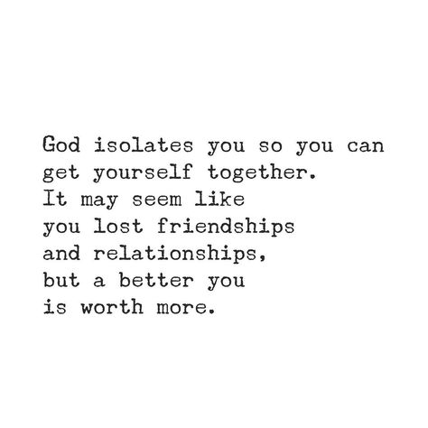 Bible Quotes on Instagram: “God isolates you so...@BibleQuote365 #BibleQuote365 #quote #positive #bible #quotes #love #God #hope #faith #peace #blessed #pray…” Focus On Studies, Positive Bible Quotes, Bible Quotes Love, Gods Plan Quotes, Quote Positive, Self Healing Quotes, Quotes On Instagram, Hard Truth, Inspirational Bible Quotes