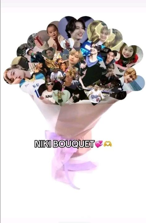 Enhypen Bouquet, Kpop Bouquet, Niki Wallpaper, Pen Tricks, Photo Bouquet, Random Meme, Enhypen Wallpaper, Korean Picture, Enhypen Niki