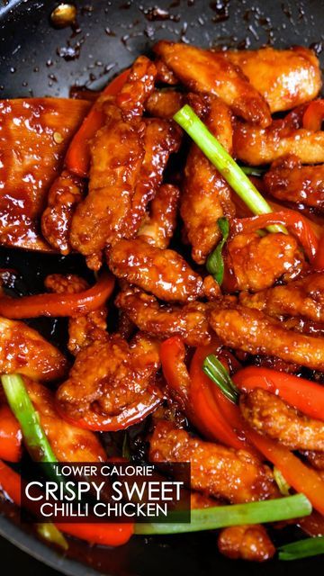 Crispy Sweet Chilli Chicken, Sweet Chilli Chicken Recipe, Crispy Chilli Chicken, Korean Meals, Foreign Recipes, Asain Food, Chilli Chicken Recipe, Awesome Chicken, Sweet Chilli Chicken