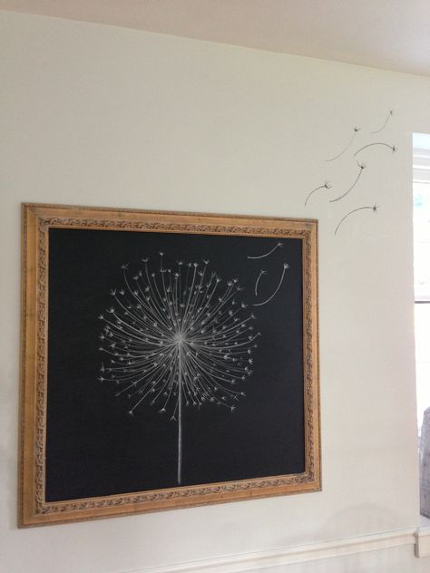 Dandelion chalkboard for summer Summertime Chalkboard Ideas, Summer Chalkboard Ideas, Summer Chalkboard Art, Summer Chalkboard, Chalkboard Diy, Spring Chalkboard, Chalkboard Writing, Chalk Wall, Chalkboard Drawings