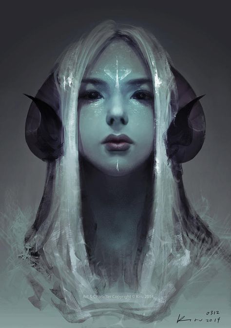 stare by keerou on DeviantArt Arte Fantasy, Fantasy Inspiration, Character Portraits, White Hair, Fantasy Character Design, Fantasy World, 그림 그리기, Fantasy Creatures, Dark Art