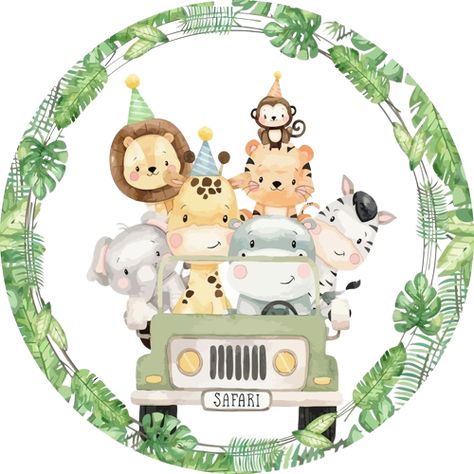 Festa Safari Baby, Safari Baby Shower Boy, Baby Food Jar Crafts, Animal Theme Birthday, Safari Animals Birthday, Safari Birthday Party, Baby Food Jars, Jungle Baby Shower, Safari Birthday