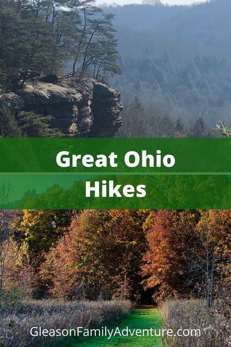 Looking for perfect places to hike in Ohio? These are some my top hikes in the great state of Ohio! #hikes #hike Hiking In Ohio, Ohio Hikes, Ohio Hiking, Best Hiking Backpacks, Van Rv, Hocking Hills State Park, Treehouse Cabins, Hiking Places, State Of Ohio