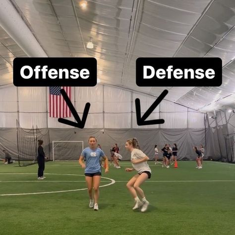 COMPETE on Instagram: "Partner LAG Drill Working in a straight line offense must accelerate and decelerate in an attempt to create separation with their defender. The defense is looking to sit on their opponents back hip through shuffles, cross over runs, and sprinting. #LagDrill #1v1 # OvsD #OffenseVsDefense #acceleration #Deceleration #Shuffles #Crossovers #CoachingSpeed #Coaching #AthleticDevelopment" Lacrosse Defense Drills, Girls Lacrosse Drills, Lacrosse Conditioning, Womens Lacrosse Drills, Lacrosse Tips, Lacrosse Drills, Lacrosse Workouts, Lacrosse Coach, Girls Lacrosse