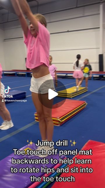 Toe Touch Drills, Cheer Drills, Cheer Jumps, Allstar Cheerleading, Toe Touches, All Star Cheer, Cheer Coaches, Cheer Squad, June 19