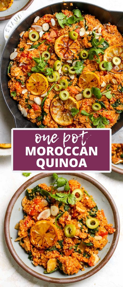 Moroccan Quinoa, Quinoa Recipes Easy, Healthy One Pot Meals, Quinoa Recipes Healthy, Quinoa Dishes, Quinoa Healthy, Quinoa Recipes, Kebabs, One Pan