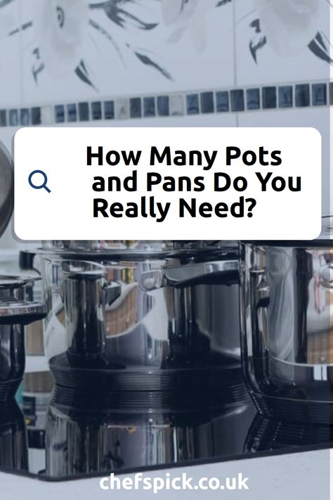 How many saucepans and frying pans do you really need? Find out in this guide to the number of pots and pans households need. Moving Out Of Home, Saucepans, Frying Pans, Roast Dinner, Cooking Set, Home Chef, Do You Really, Saute Pan, Pots And Pans