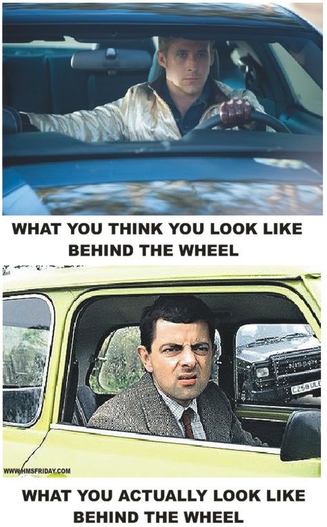 Driving Meme - Picture Funny Driving Quotes, Driving Memes, Driving Humor, Driving Quotes, Mr Bean, Flirting Memes, Flirting Humor, Can't Stop Laughing, Classic Mini