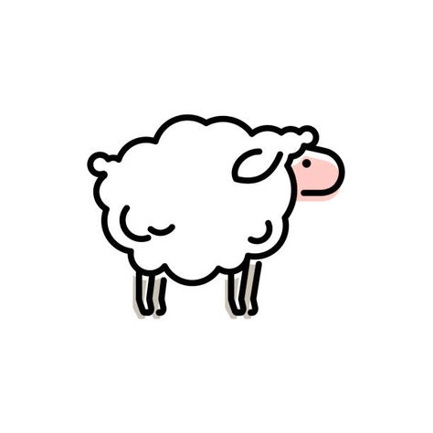 Lamb Illustration, Black Sheep Tattoo, Sheep Tattoo, Sheep Drawing, Sheep Vector, Sheep Cartoon, Sheep Illustration, Funny Sheep, Sheep Art