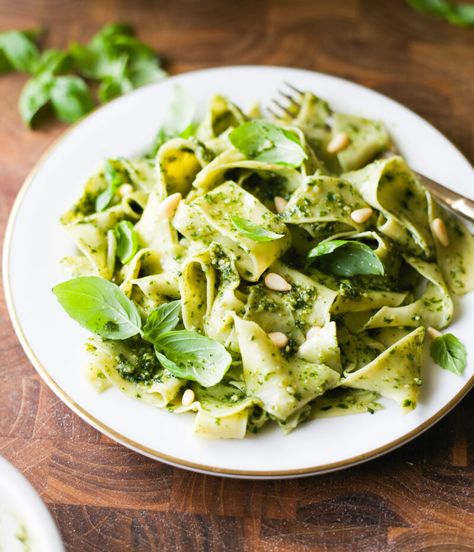 Pappardelle Pasta Recipe, Twisted Pasta, Pappardelle Recipe, The Clever Carrot, Clever Carrot, Vegan Pesto Pasta, Pappardelle Pasta, Pesto Pasta Recipes, Pistachio Pesto