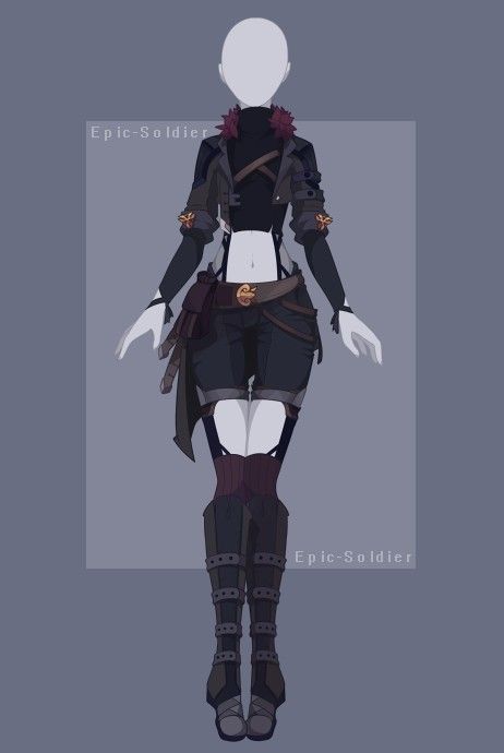 Rpg Clothes, Vestidos Anime, Warrior Outfit, Manga Clothes, Art Outfits, Super Hero Outfits, Clothing Design Sketches, Anime Inspired Outfits, Drawing Anime Clothes