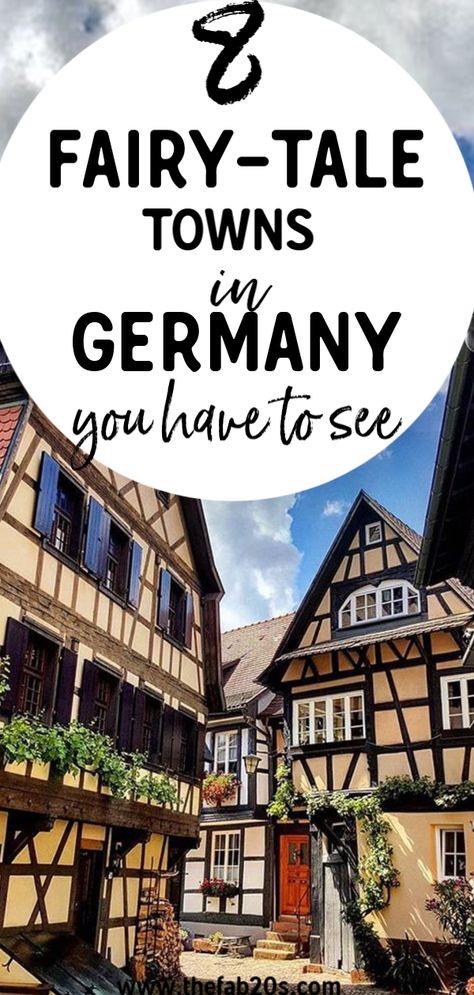 8 Beautiful Fairy Tale Towns In Germany You Have To See!! Little-know hidden towns germany that belong in a fairy tale towns germany. The best towns in western germany! Some of the most beautiful towns close to Munich! #germany #travel Munich Germany Travel, Germany Travel Destinations, Cities In Germany, Beautiful Fairy, Fairy Tale Books, Parc D'attraction, Voyage Europe, Beaux Villages, Destination Voyage