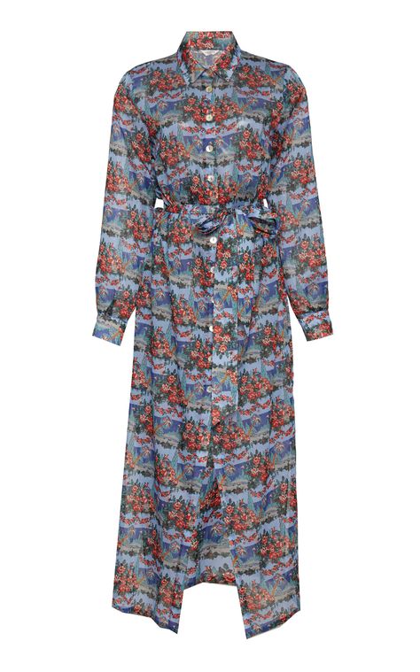 Liberty London Dina Marella Printed Cotton-Voile Shirt Dress Liberty Print Dress, Liberty London, Liberty Print, Cotton Voile, London Fashion, Cuff Sleeves, Moda Operandi, Fashion Collection, Printed Cotton