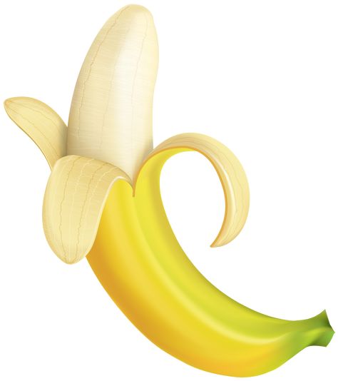 Banana Clip Art, Banana Clipart, Banana Picture, Peeled Banana, Animal Pictures For Kids, Fruit Names, Alphabet Pictures, Banana Art, Food Png