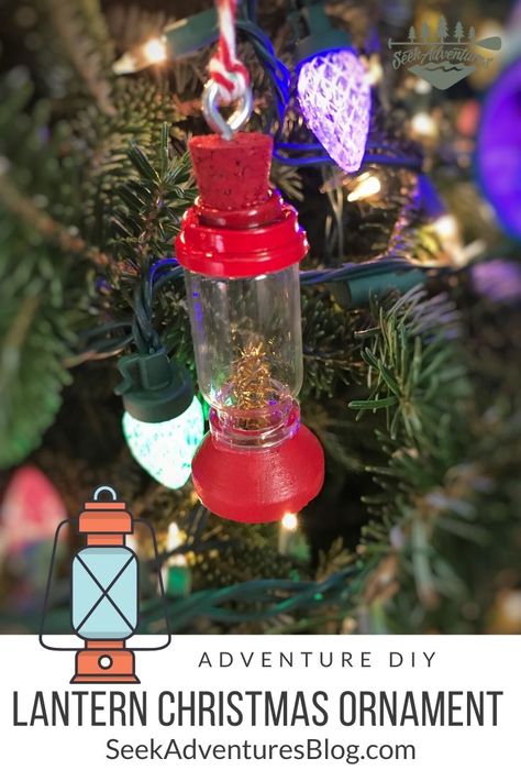 Camping Ornaments, Diy Lantern, Handmade Lanterns, Tree Lanterns, Mini Lanterns, Lantern Christmas, Diy Christmas Ornament, Kids Christmas Ornaments, Diy Lanterns