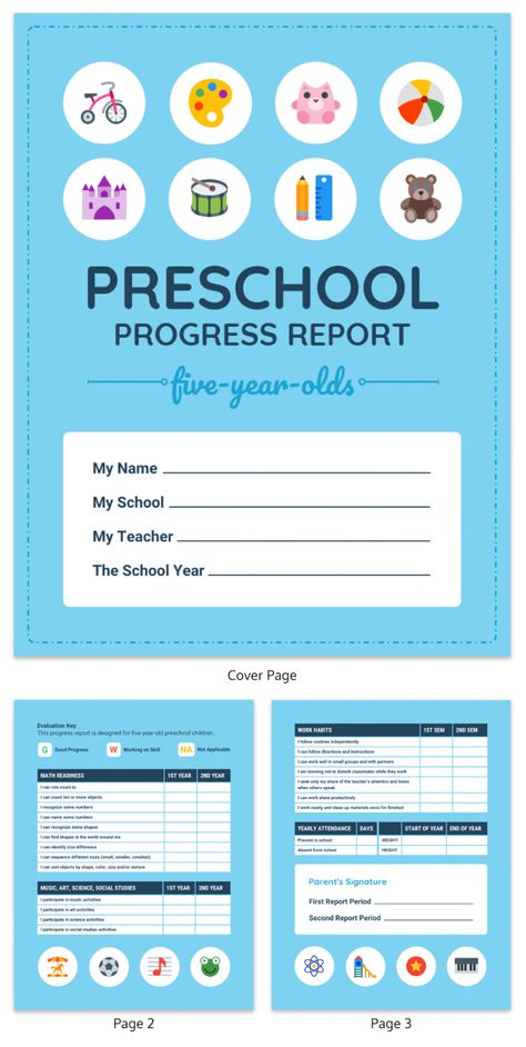 Weekly Progress Report Template, Preschool Progress Report Template, Preschool Progress Report, Weekly Report Template, Preschool Daily Report, Kindergarten Report Cards, Weekly Report, Preschool Assessment, School Report Card