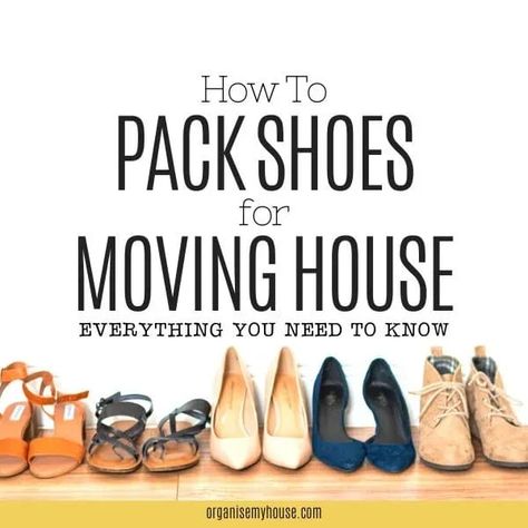 Packing Frames For Moving, How To Pack Shoes For Moving, How To Pack Shoes, Packing Shoes For Moving, Moving House Packing, Moving Clothes, Shoe Storage Cupboard, Packing Shoes, Moving House Tips