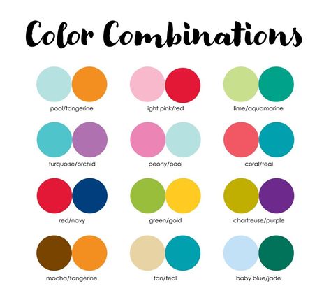 2colour Combinations, Two Colors Combinations, Colors That Pop Together, Color Combinations For Jewelry, Complimentary Nail Colors, Color Pairings Chart, Color Complimentary Chart, Colors That Go Good Together, Classic Color Combinations Outfits