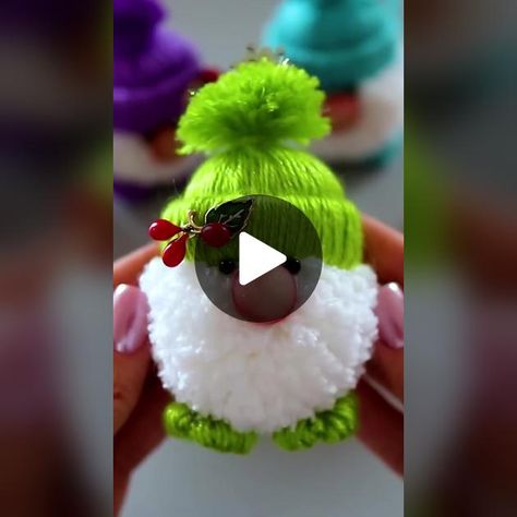 Yarn Gnomes Diy, Yarn Gnomes, Village Ideas, Gnomes Diy, Diy Gnomes, Christmas Villages, Christmas Village, Diy Handmade, Make Your Day