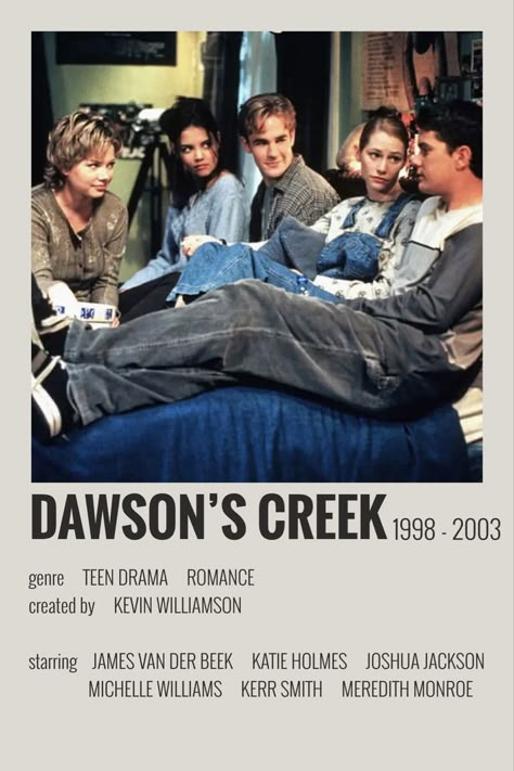 Dawsons Creek Pacey, Kerr Smith, Creek Aesthetic, Movie Polaroids, Dawson Creek, Posters For Wall, Series Posters, Dawson's Creek, Iconic Movie Posters