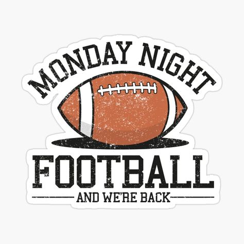 Football 101, Monday Night Football, Football Stickers, We're Back, A Football, Monday Night, Fantasy Football, Sport Football, Football Season