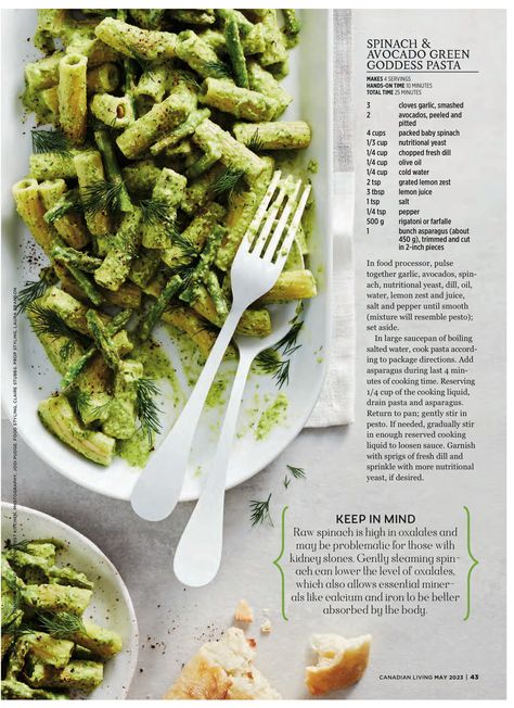 Green Goddess Pasta, Spinach Pesto Pasta, Boiled Spinach, Spinach Avocado, Green Pasta, Pesto Pasta Recipes, Avocado Pasta, Ricotta Pasta, Spinach Pasta