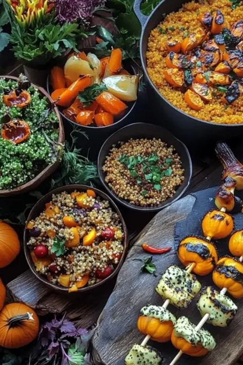 Get ready for a frightfully fun Halloween feast with these delicious vegan dinner ideas! Whether you’re having a spooky gathering or a cozy night in, these recipes are sure to impress your guests. From ghastly ghouls made of pumpkin pasta to witch's cauldron chili, you can whip up an array of plant-based meals that everyone will love. Perfect for Halloween parties, each dish brings flavor and creativity to your table. Check out these spooky yet delectable vegan recipes that are easy to make and super satisfying! Vegan Halloween Dinner, Witch Dinner Party, Space Themed Food, Halloween Dinner Ideas, Halloween Feast, Vegan Dinner Ideas, Witch's Cauldron, Witchs Cauldron, Vegan Halloween