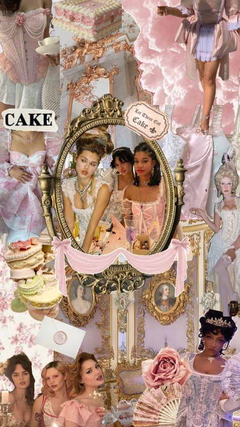 Let them eat cake #marieantoinette #royal #princess #royalcore #letthemeatcake #coquette Let Them Eat Cake Aesthetic, Marie Antoinette Party, Rococo Aesthetic, Recruitment Themes, Bid Day Themes, 17th Birthday, Sweet 16 Parties, Bach Party, Royal Princess