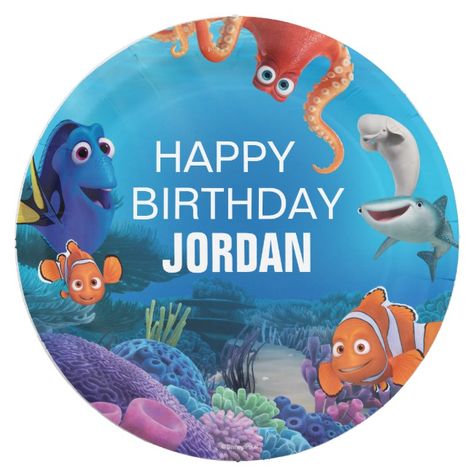 Finding Dory Birthday Paper Plate #Ad , #Ad, #Birthday, #Paper, #Plate, #Shop, #Finding Finding Dory Party, Finding Dory Birthday, Dory Birthday, Dory Party, Birthday Paper Plates, Disney Birthday Party, Birthday Paper, Disney Sticker, Disney Birthday