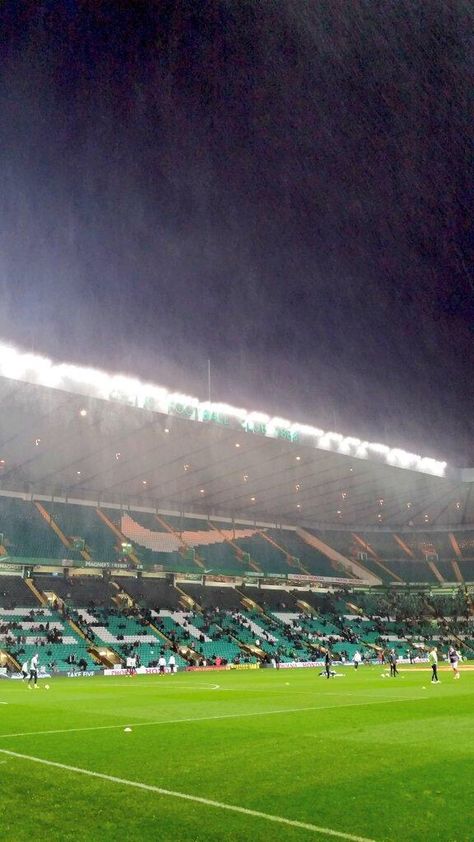 Lovely Photo of Celtic Park in the rain Celtic Park, Travel Music, Celtic Fc, Football Club, Beautiful Landscapes, Soccer Field, Football